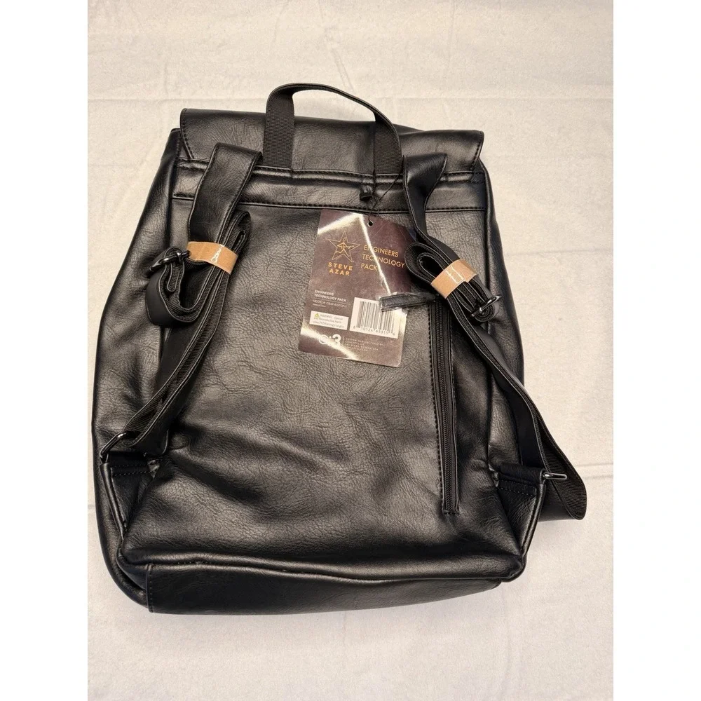 STEVE‎ AZAR LEATHER ENGINEER TECHNOLOGY BAKPACK/BAG New With Tag Steve Azar | Bags | Steve Azar Engineers Technology Pack  main image 2